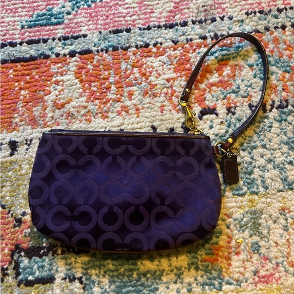 Coach Purse Clutch Madison Op Art CC Capacity Wristlet - Picture 2 of 6